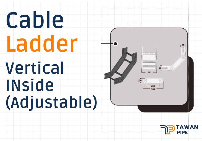 เคเบิลแลดเดอร์ ข้อขึ้น–ลงแนวดิ่งแบบปรับองศาได้ Vertical inside (Adjustable)