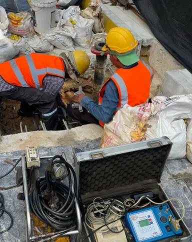 ท่อดับเพลิง HDPE และหัวจ่ายน้ำดับเพลิง