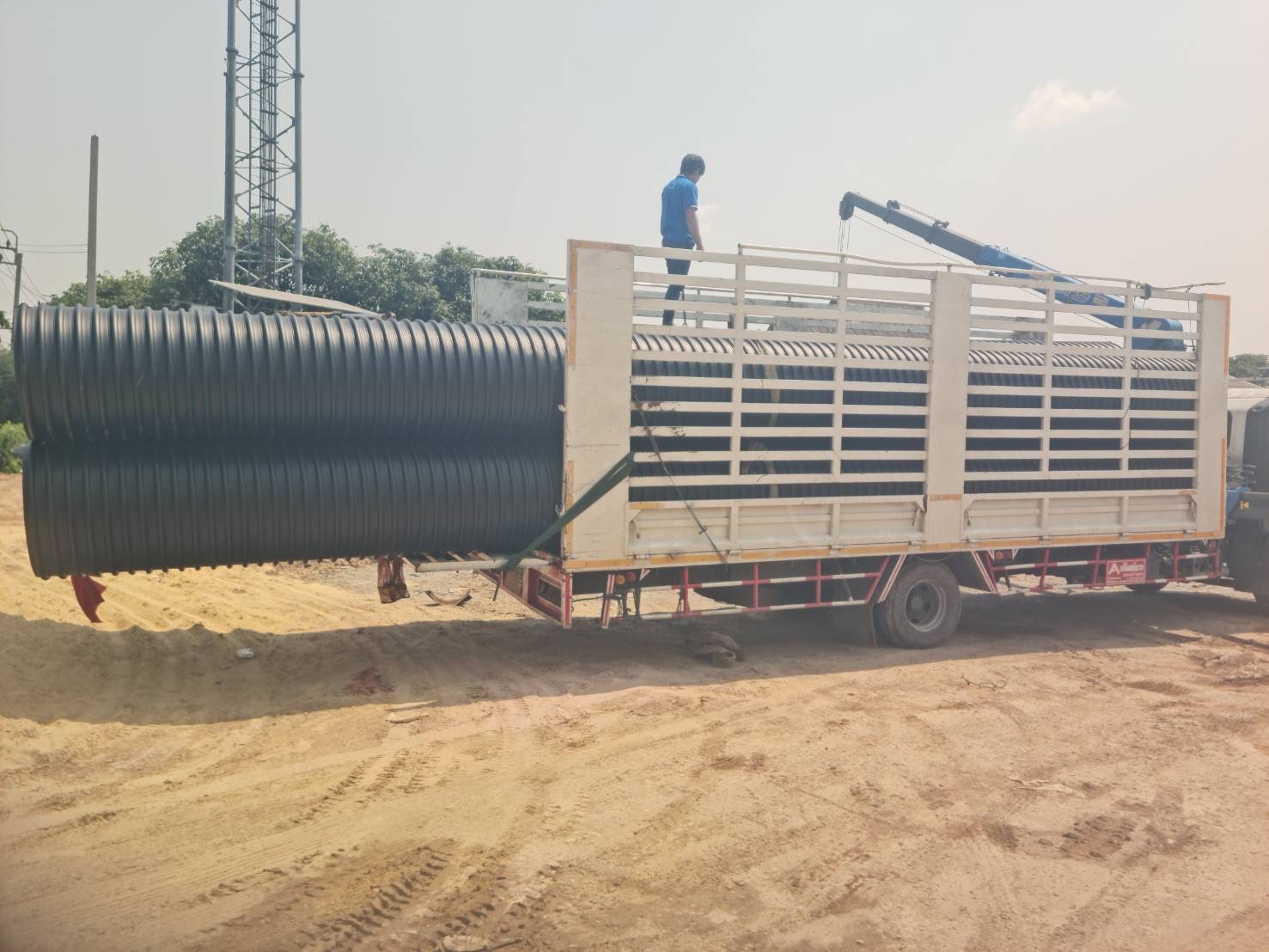 ขายท่อลอนพอลิเอทิลีนเสริมเหล็ก อบจ.นนทบุรี