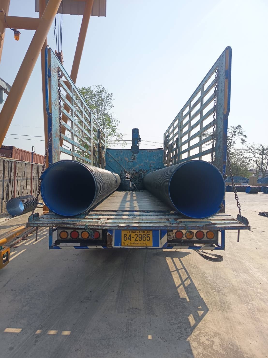 ขายท่อลอนพอลิเอทิลีนเสริมเหล็ก (SRPE korat-putsa) โครงการระบายน้ำ เทศบาลพุดซา