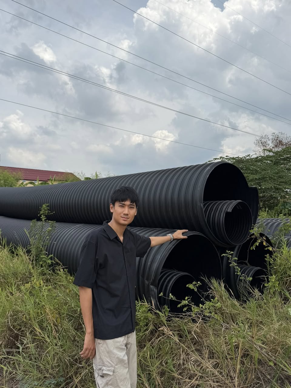 ตัวอย่างงานส่งมอบท่อ SRPE SN8 สำหรับโครงการระบบระบายน้ำหาดใหญ่ สงขลา