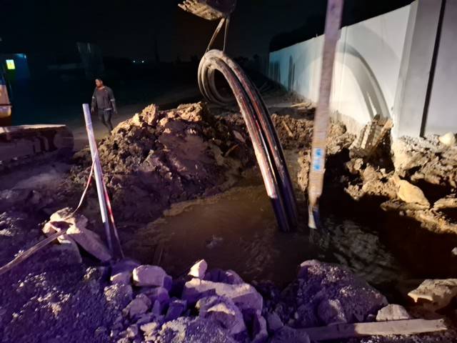 ดันลอดท่อสายไฟ HDD นิคมโรจนะ อยุธยา ระบบ Smart Grid